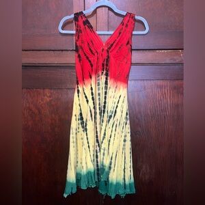 Island color halter tie dress 
New never worn